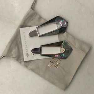 Kendra Scott mother of pearl earrings. Brand new